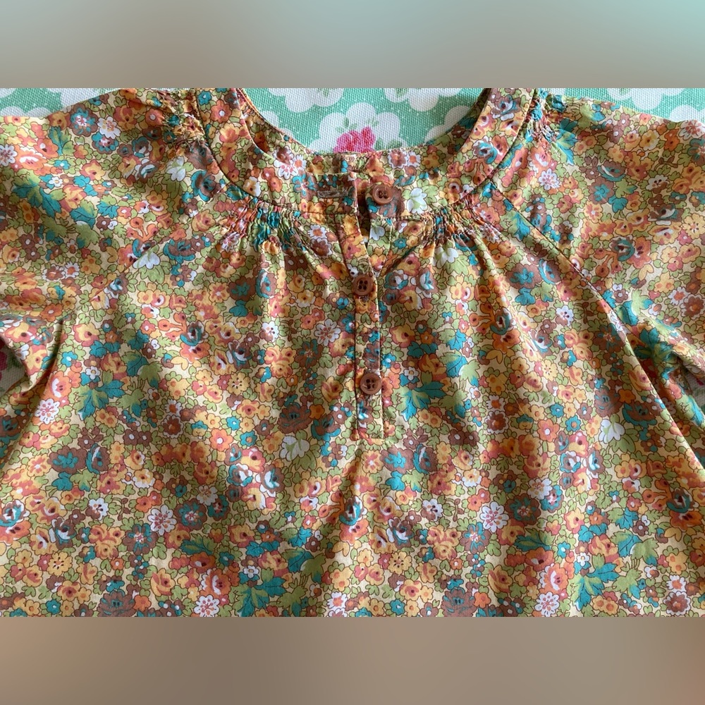 Bonpoint baby blouse in Liberty of London floral print - Sz 12